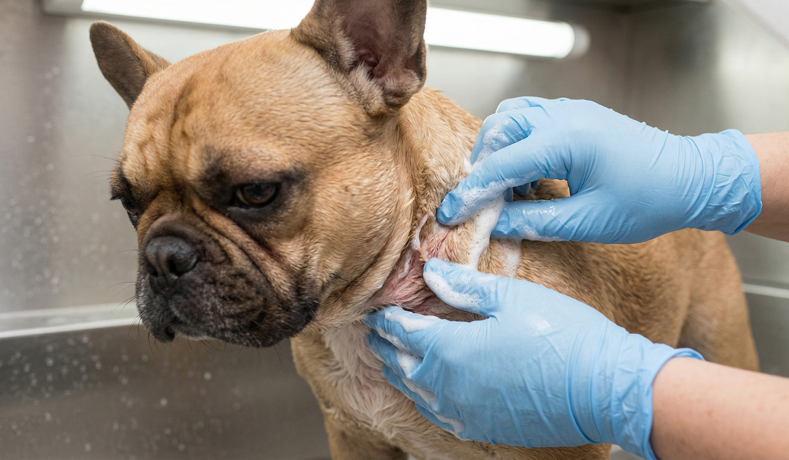 cachorro se coçando